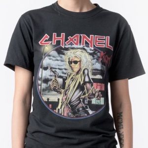 Karl Lagerfeld Iron Maiden Chanel Design T-shirt